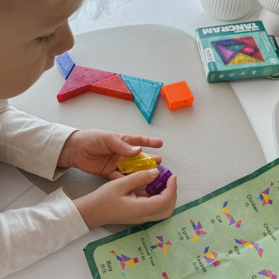 WOOPIE Tangram Magnetiniai Blokai 3D Galvosūkis