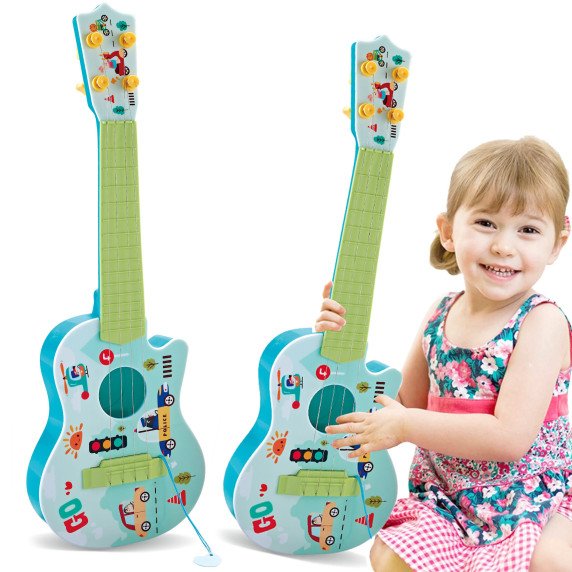 WOOPIE akustinė gitara vaikams Žalia 43 cm
