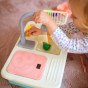 WOOPIE 2-in-1 virtuvės praustuvas su vandens čiaupu mėlyna