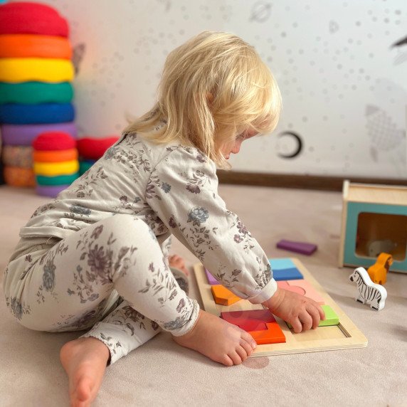WOOPIE GREEN dėžė XXL Montesorio edukacinė 7in1 jutimo dėžė 31-36 mėn. FSC
