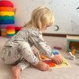 WOOPIE GREEN dėžė XXL Montesorio edukacinė 7in1 jutimo dėžė 31-36 mėn. FSC