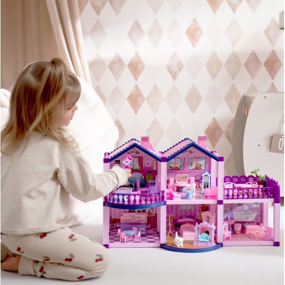 WOOPIE Arklių lėlių namas PONY FANTASY VILLA 120 vnt.