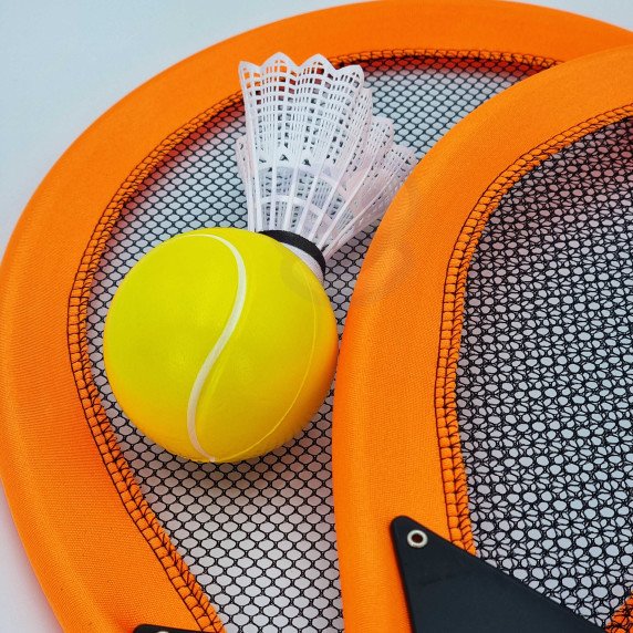 WOOPIE didelės teniso badmintono raketės vaikams rinkinys + plunksnalys