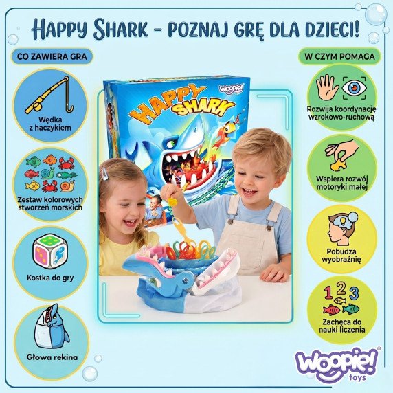 WOOPIE Arkadinė žaidimų AUTS FISHING Alkanas ryklys BITES DIY
