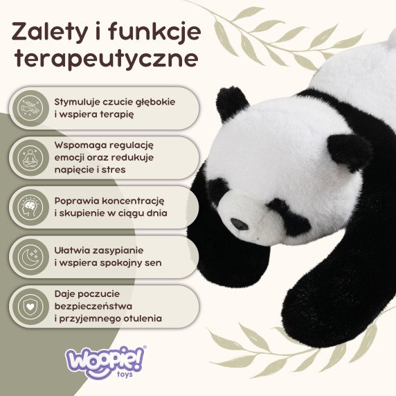 WOOPIE Panda Meškiuko svarsyti jutiklinis 2.5kg