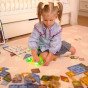 WOOPIE Magnetiniai Konstrukciniai Blokai Švieslentė 3D Gyvūnų Pasaulis 124 vnt.