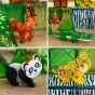 WOOPIE Magnetinės Konstrukcijos Kubai 3D Mokomasis Rinkinys Reti Gyvūnai 45 vnt.