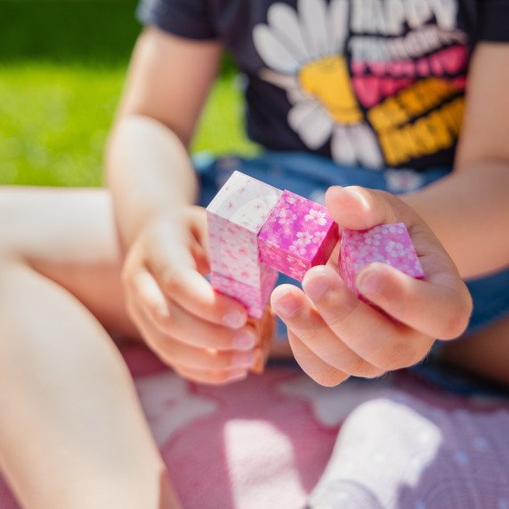 Woopie Magnetiniai Kubai 48 vnt. Montessori Edukacinis 3D Puzzle