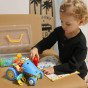 WOOPIE 6-in-1 STEM Transporto Konstruktorius su Kūno Dalimis