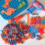 WOOPIE DIY rinkinys Dinozaurų blokai su varžtais