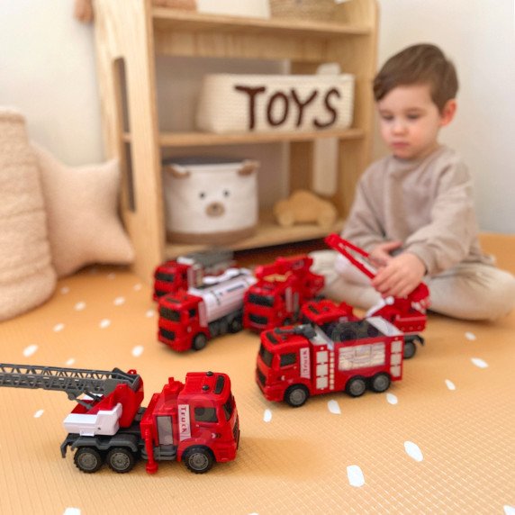 WOOPIE Gaisrinės departamentas Automobilių rinkinys 6 į 1