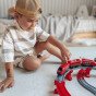 WOOPIE Elektrinis traukinio automobilio takelis, ugnies putenas, automobiliai, 92 vnt.