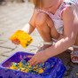 WOOPIE Kinetic Sand 0.6 kg Einorų stalas su formomis rinkinys