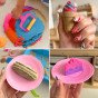 WOOPIE Kinetic Sand 6 spalvos 1,2 kg restorano stalo rinkinys su formomis