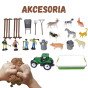 WOOPIE Kinetic Smėlio rinkinys Fermos krepšelyje Traktorius Gyvūnai 1500g