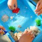 WOOPIE Kinetic Sand Magic vandeniui 18 dalų rinkinys su dėžute
