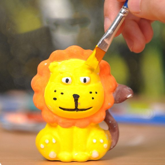 WOOPIE DIY tapybos rankų darbo rinkinys - Pagaminkite gipso liejinius ir nudažykite - Gyvūnų rinkinys