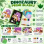 WOOPIE Meno Rinkinys Folija Koliažo Spalvinimo Knyga Dinosauras 121 vnt.