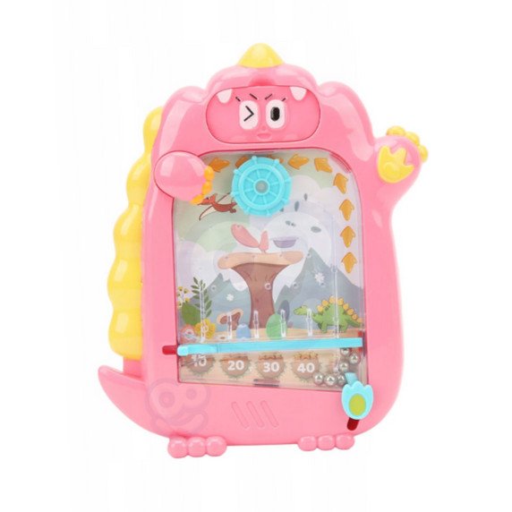 WOOPIE Znikopy magnetinis lenta 2in1 arkadinė žaidimų mašina Pinball Flipper rožinė
