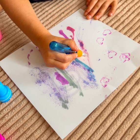 WOOPIE Magiška šepetėlio kūrybinė rinkinys piešimui antspaudu vaikams nuo 3 metų