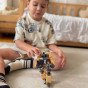 WOOPIE 3-in-1 Transformuojamas robotas tankas ir šautuvas su strėlėmis, rudas