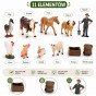 Didelis ūkininkas FERMINIS Irankių rinkinys su ūkio gyvūnais 3+
