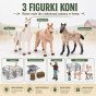 WOOPIE Ūkio Arklių Figūrų Rinkinys Mažas Fermieris 11 vnt. Priedų