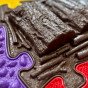 WOOPIE ortopedinis pojūčių kilimėlis „Royal Puzzle“ su 26 dėlionėmis + 4 mažomis.