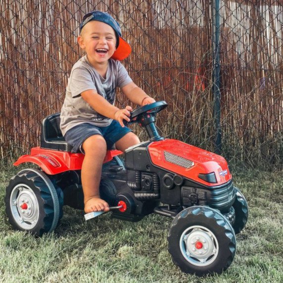 WOOPIE Pedalinis traktorius Farmer GoTrac Traktorius su tyliais ratais