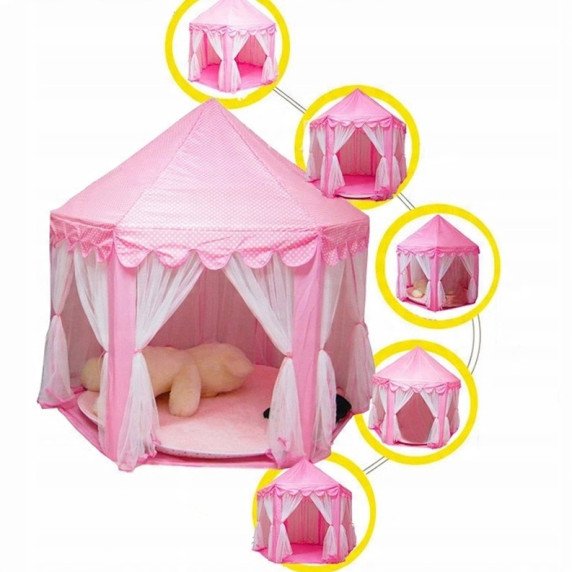 WOOPIE Princesės pilis palapinė XXL namui ir sodui