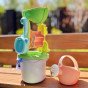 WOOPIE GREEN Smėlio žaidimo rinkinys su vežimėliu 13 dalių, BIODEGRADUOJAMAS ORGANINIS MEDŽIAGAS