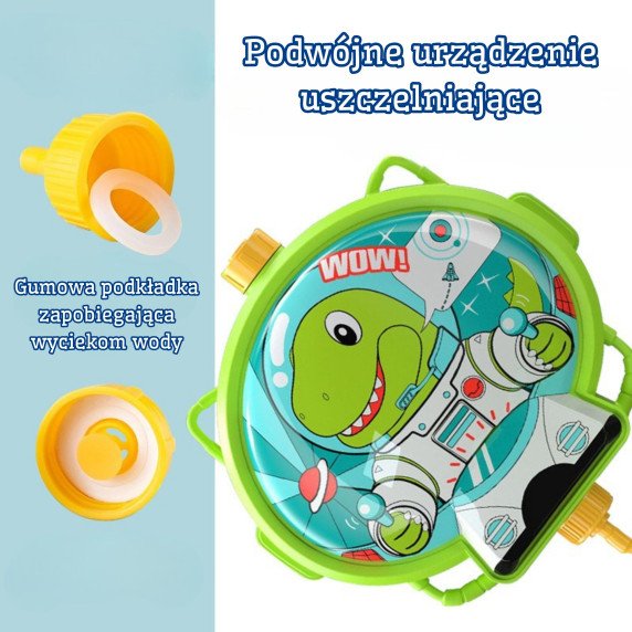 WOOPIE vandens šautuvas su dino kuprine
