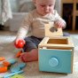 WOOPIE GREEN Medinis mokomasis stalčius 4-in-1 Montessori rūšiavimo morkų žaidimas FSC
