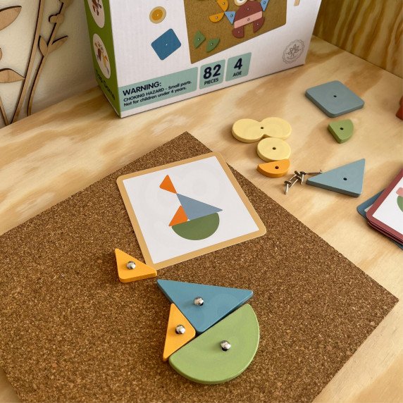 WOOPIE GREEN Medinis Klojimo Hammer Puzzle 20 modelių 82 vnt.