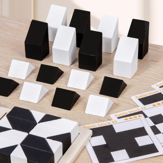 WOOPIE LOGINIS GALDI ŽAIDIMAS IŠ MEDŽIO MONTESSORI 3D SLĖPIMO BLOKAI EDUKACINIAI BLOKAI