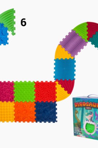 Sensorinis ortopedinis kilimėlis - dėlionė Ortek „Dinozaurai“ (9 + 6 vnt.) Sensorinis ortopedinis kilimėlis - dėlionė Ortek „Dinozaurai“ (9 + 6 vnt.)