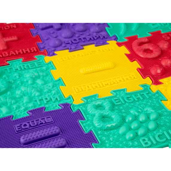 Sensorinis ortopedinių kilimėlių rinkinys Ortek „Matematika” (32 vnt.)