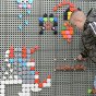 MASTERKIDZ Geometrinių formų smeigtukų komplektas (64 vnt.)