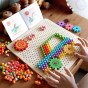 TOOKY TOY Montessori Mozaikos galvosūkių lenta su smeigėmis „Climbing“ 88 vnt.