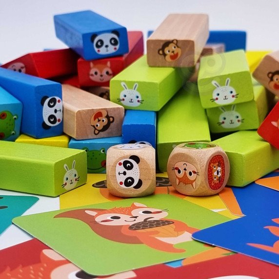 TOOKY TOY Gyvūnų Žaidimų Salė 82 vnt.