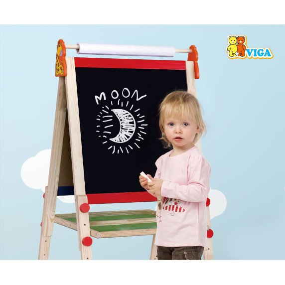 Didysis dvipusis magnetinis piešimo lenta VIGA