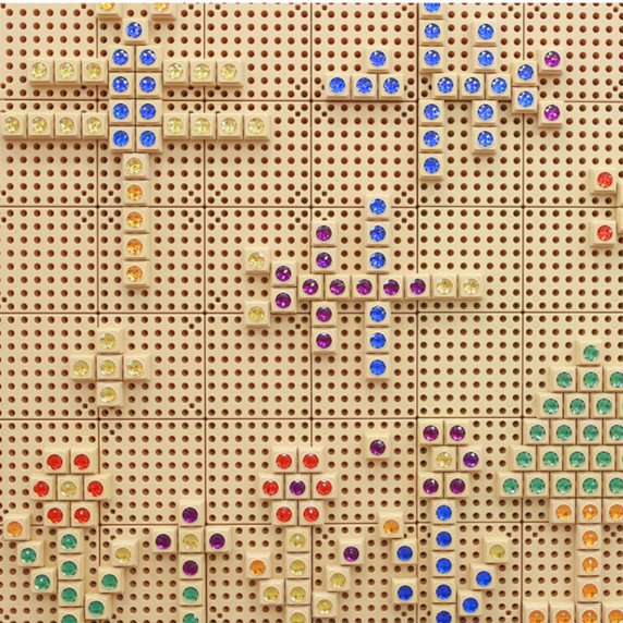 MASTERKIDZ Spalvoti akriliniai deimantai (72 vnt.)