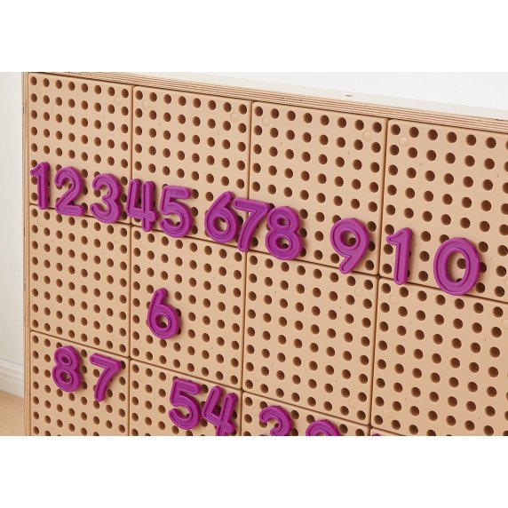 MASTERKIDZ Skaičių ir simbolių rinkinys mokytis skaičiuoti ir matematikos STEM sienos panelėms 82 vnt.