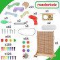 MASTERKIDZ Laisvai stovintantis STEM Kūrybinis Mokymosi Lentai 125 x 86 + Priedų Rinkinys