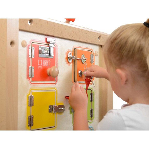 MASTERKIDZ Manipuliacinė spynų atidarymo lenta
