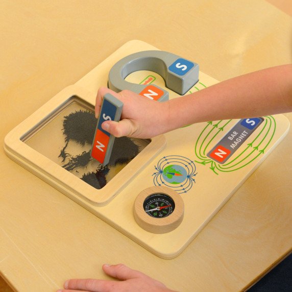 MASTERKIDZ Magnetinis žaislas Mokomasis lenta Montesorio kompasas
