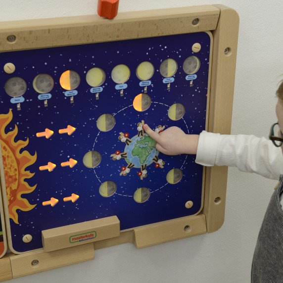 MASTERKIDZ Montessori Mėnulio fazės mokomasis skydas