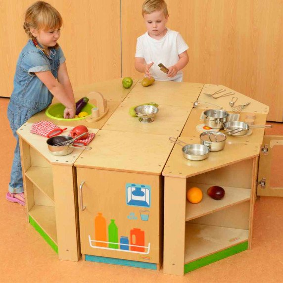 MASTERKIDZ Balta spintelė su praustuvu