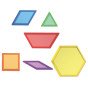 MASTERKIDZ Skaidrios geometrinės figūros (140 vnt.)