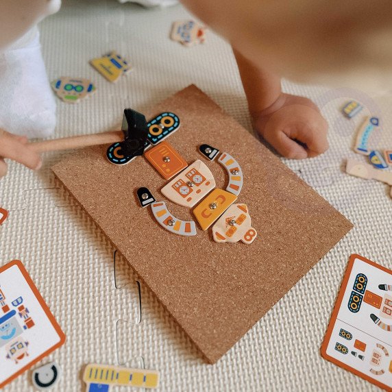 VIGA Medinis Nagų Menas 45 Dalis Montessori